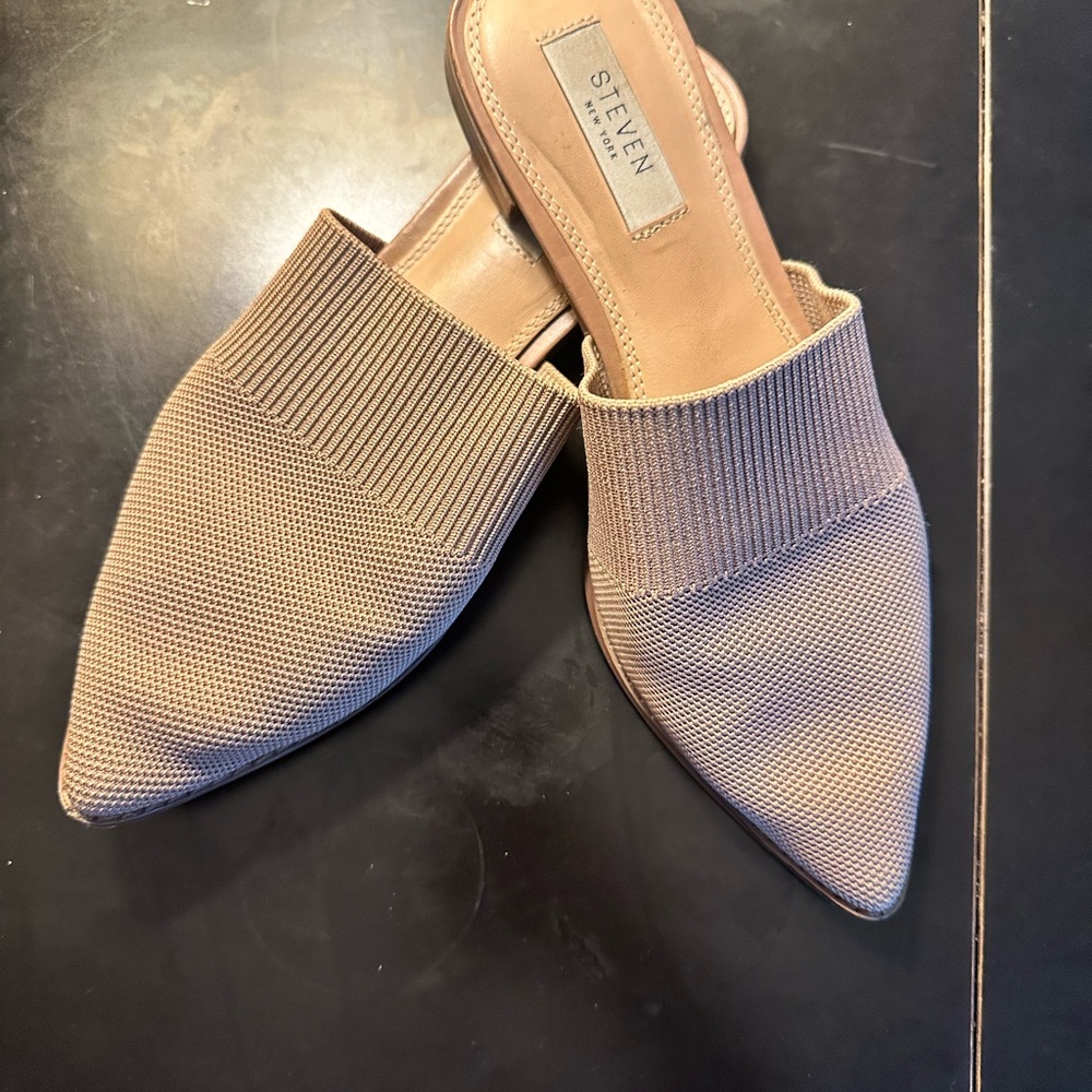 Steven By Steve Madden Tan Knit Mules